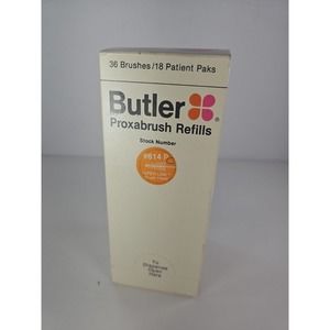 NEW BOX of 16 Paks Vintage Original Butler Proxabrush Refills #614 PN New Sealed